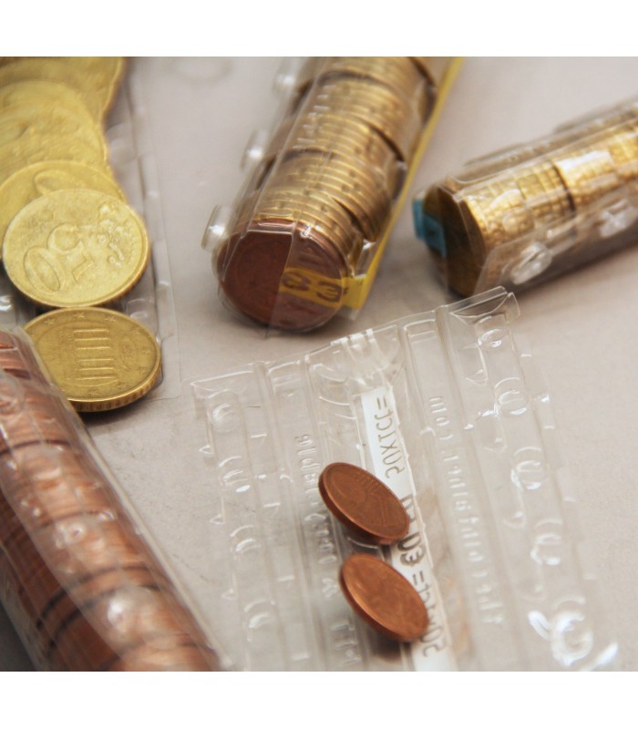 etuis à monnaie pour pièces de 0.05€ lot de 100
