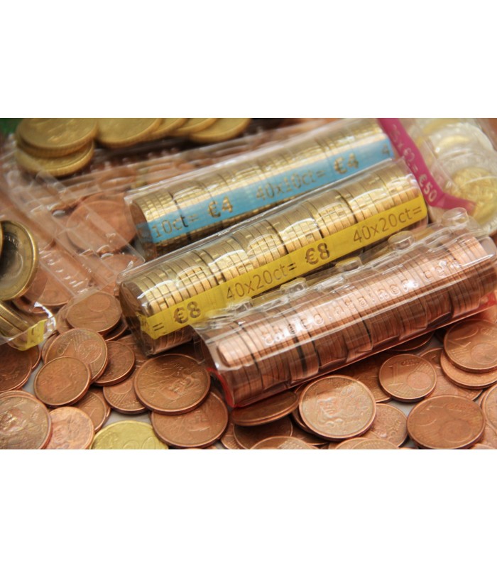100pcs Boîte de Monnaie Transparent en Plastique Collecteur de Pièces Multiusage Mixte Taille 21mm 